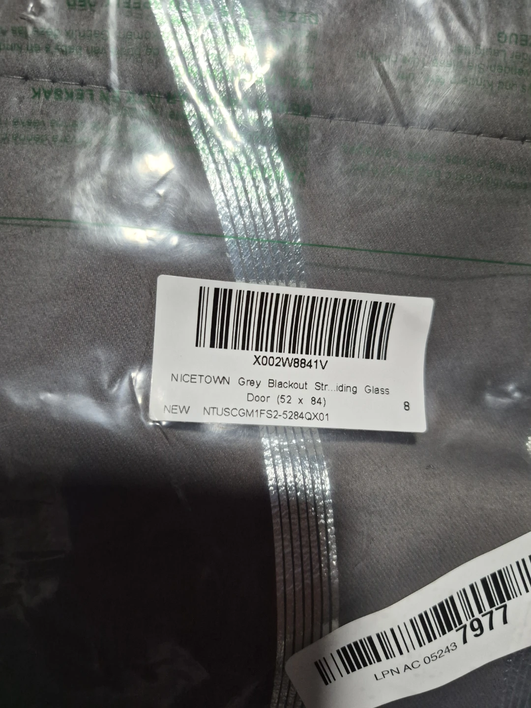 NICETOWN Grey Blackout Curtain 52" x 84" - photo 2