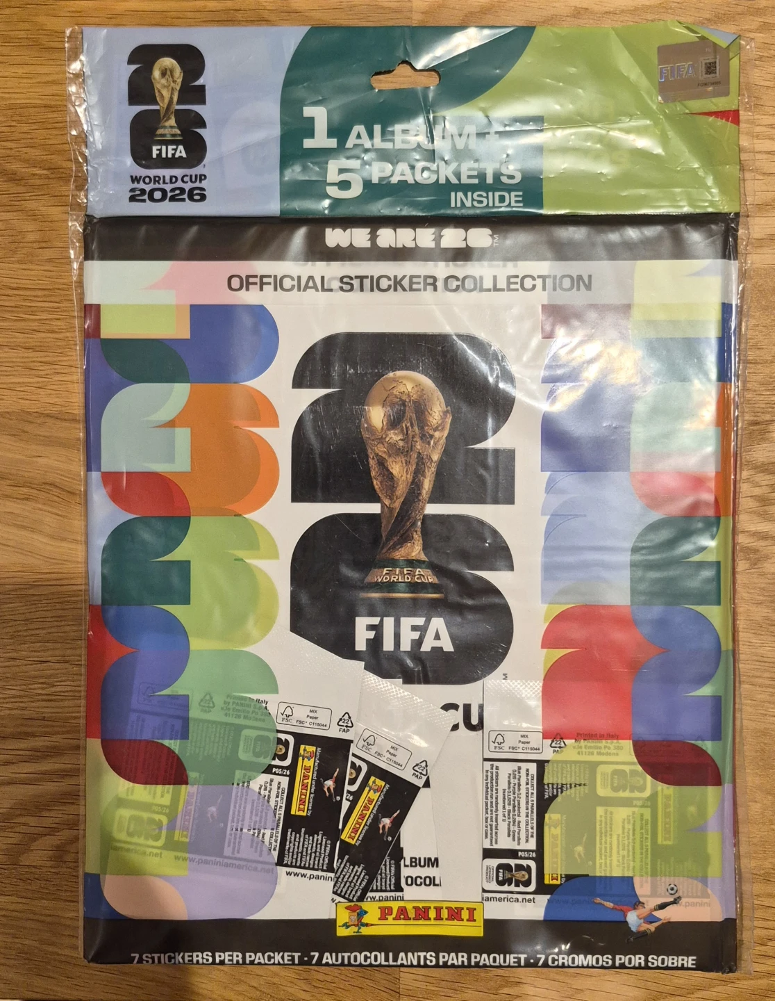 Panini FIFA World Cup 2026 Sticker Album and 5 Packets