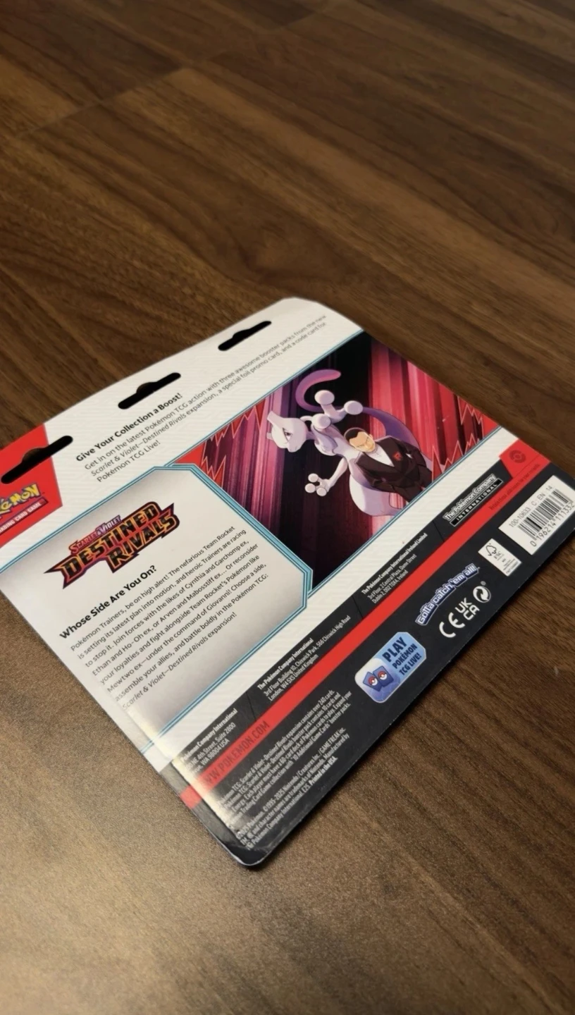 6 Pokemon TCG Scarlet & Violet Destined Rivals Blister Packs - photo 3