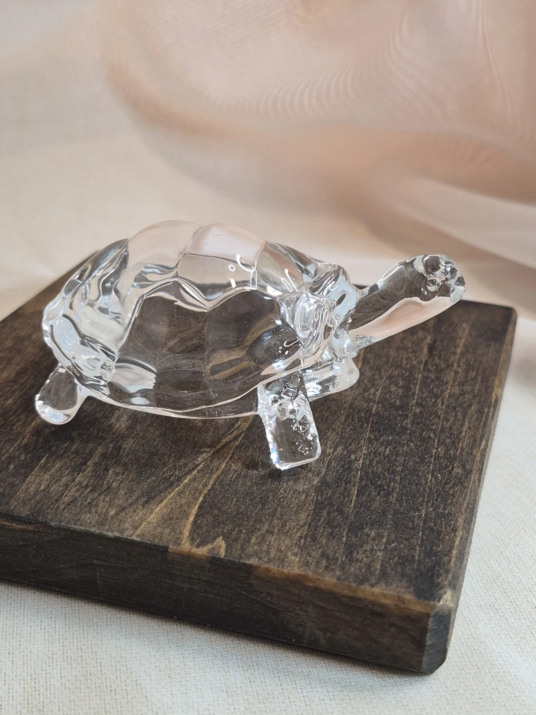 So Cute 4 1/2" x 3 1/4" Glass Turtle Figurine - photo 3
