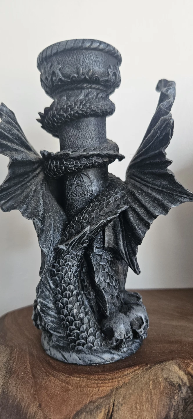 Dragon and Skull Candlestick Holder - photo 5