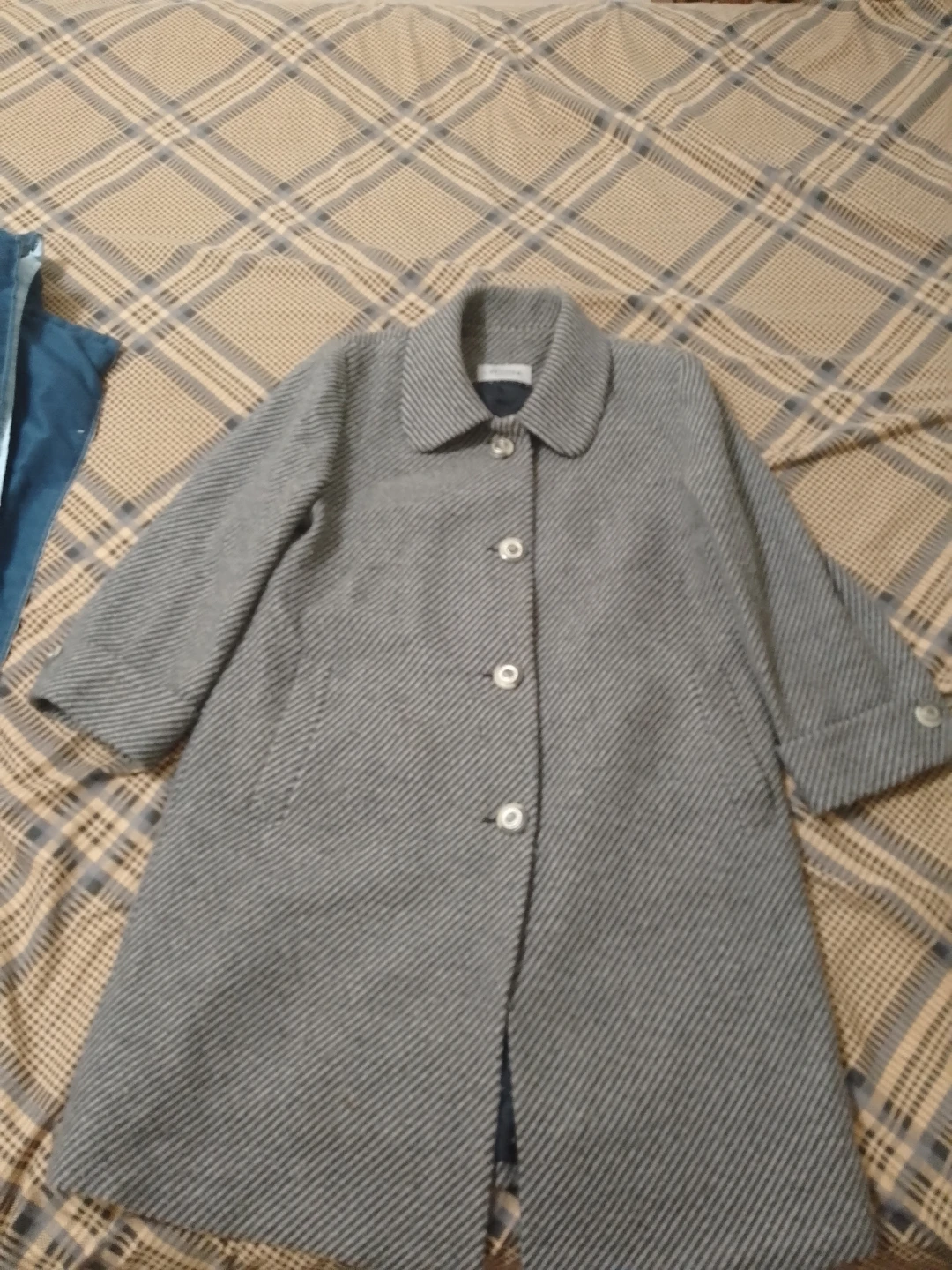 Mimi Original Grey Striped Coat