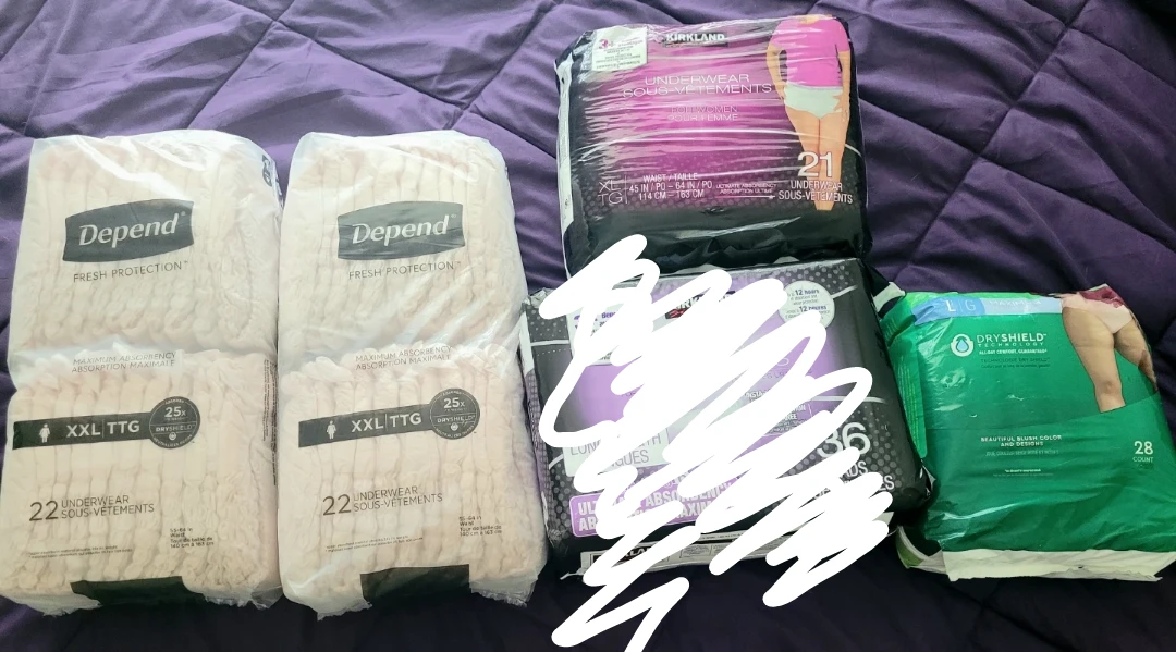 Depend and Kirkland Incontinence Products Bundle