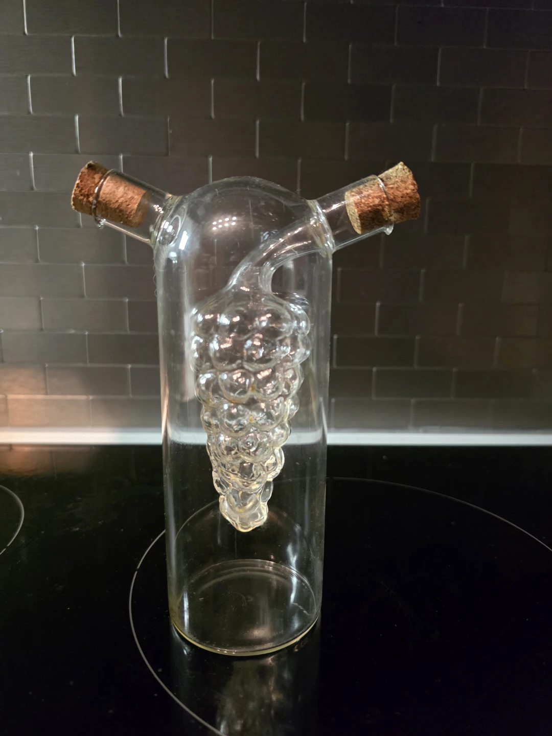 Double-Chamber Glass Cruet