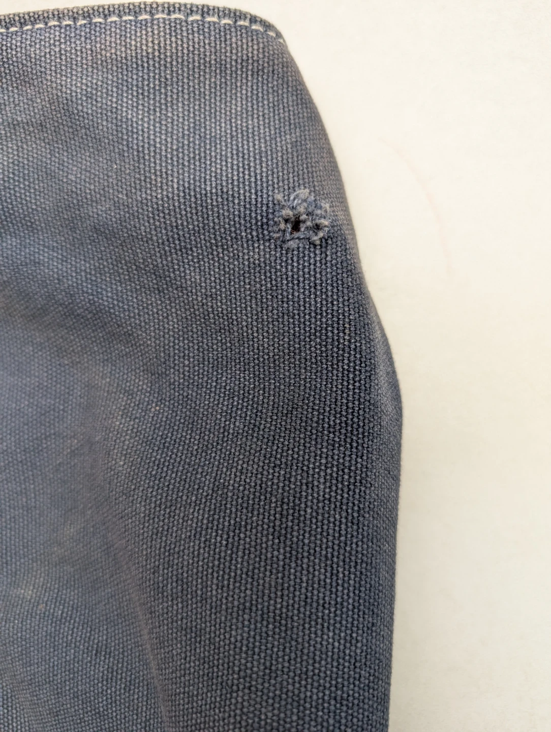 Gap Canvas Distressed Stained Tote Bag Navy and Pink - photo 4