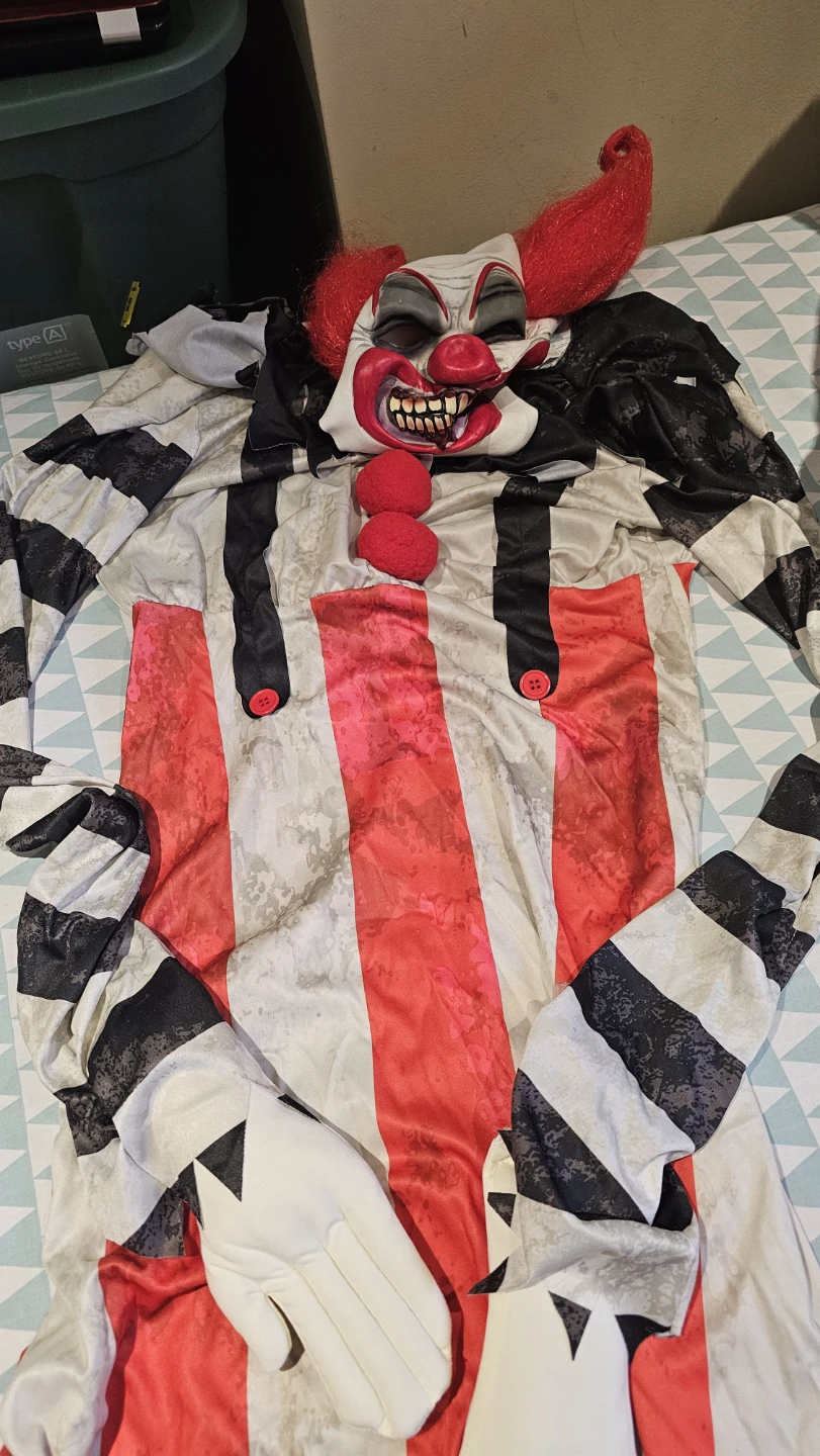 Creepy Clown Costume with Spooky Sounds - photo 4
