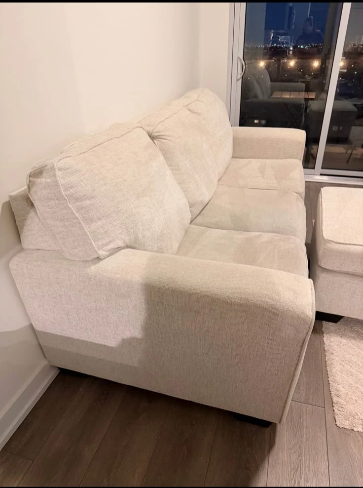 Ashley Home Three-Seater Sofa with Matching Ottoman - photo 4