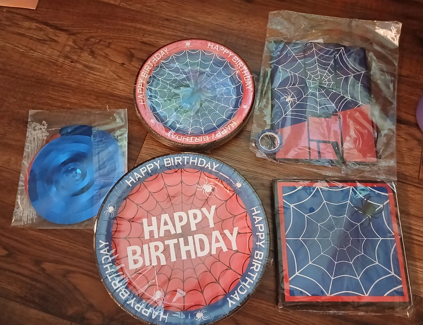 Spider-Man Birthday Party Supplies Set