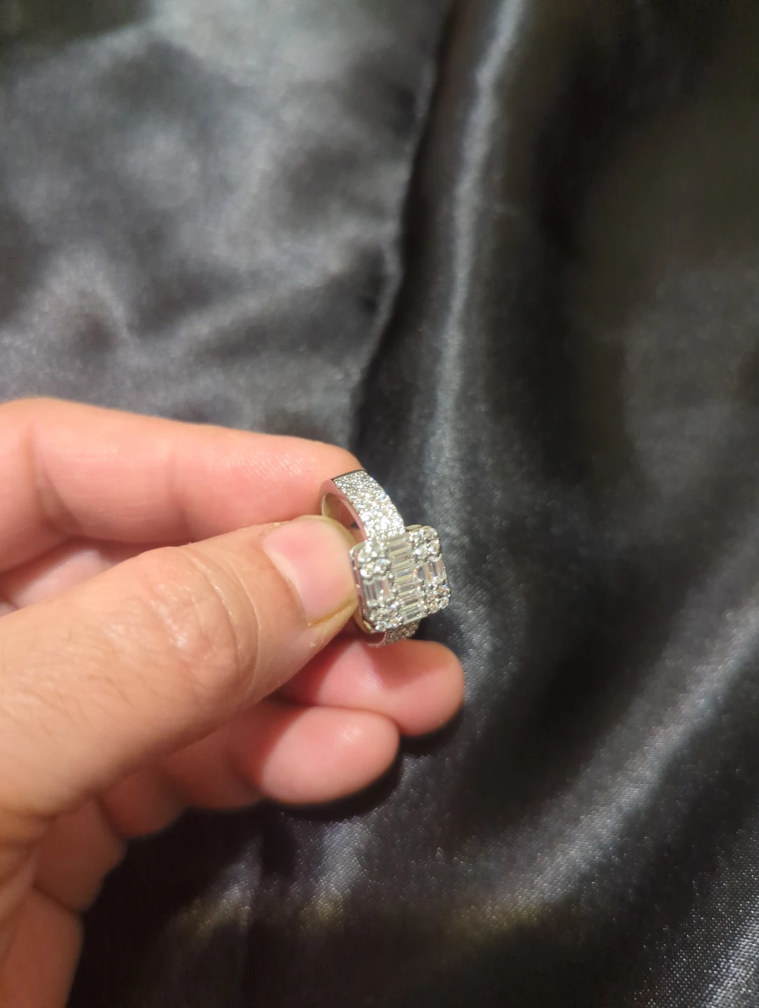 Reet Pehal  Silver-Tone Cluster Ring