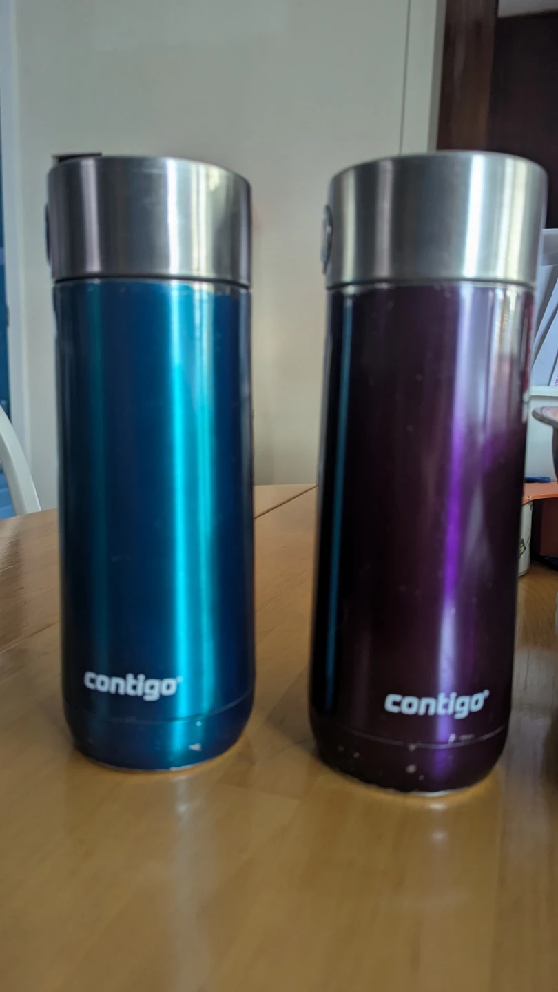 Well loved Contigo Insulated Travel Mugs