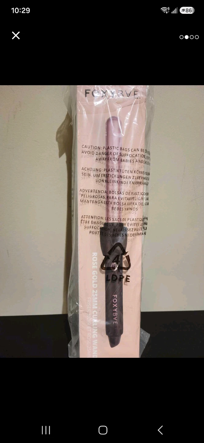 Foxybae Rose Gold 25mm Curling Wand - photo 2