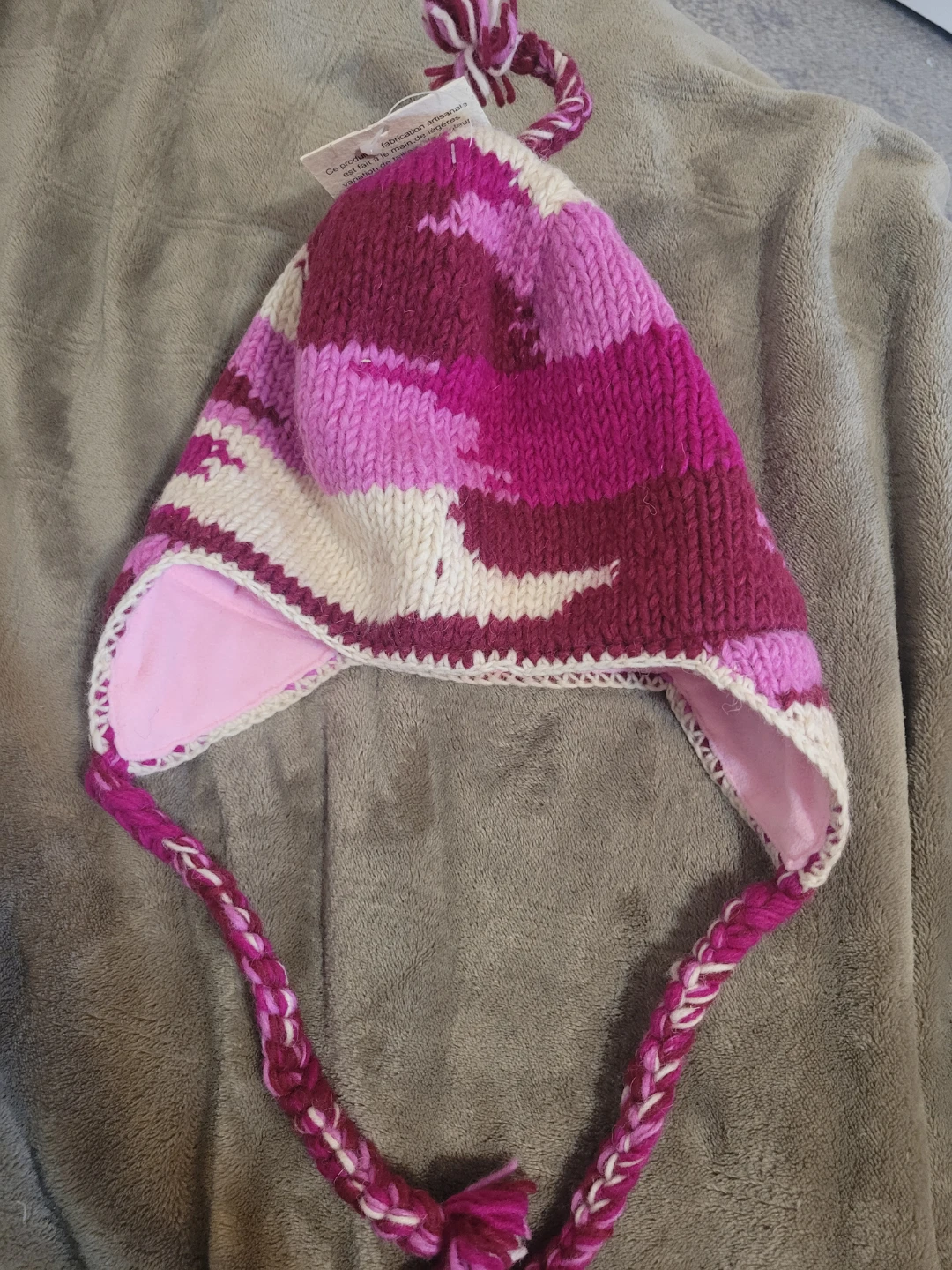 Alma Hand-Knit Wool Earflap Hat - photo 2