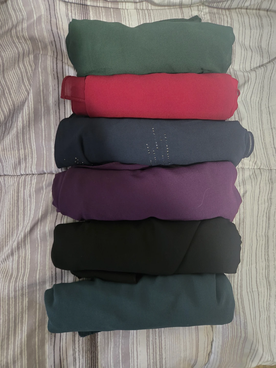 Set of 6 Chiffon Hijabs