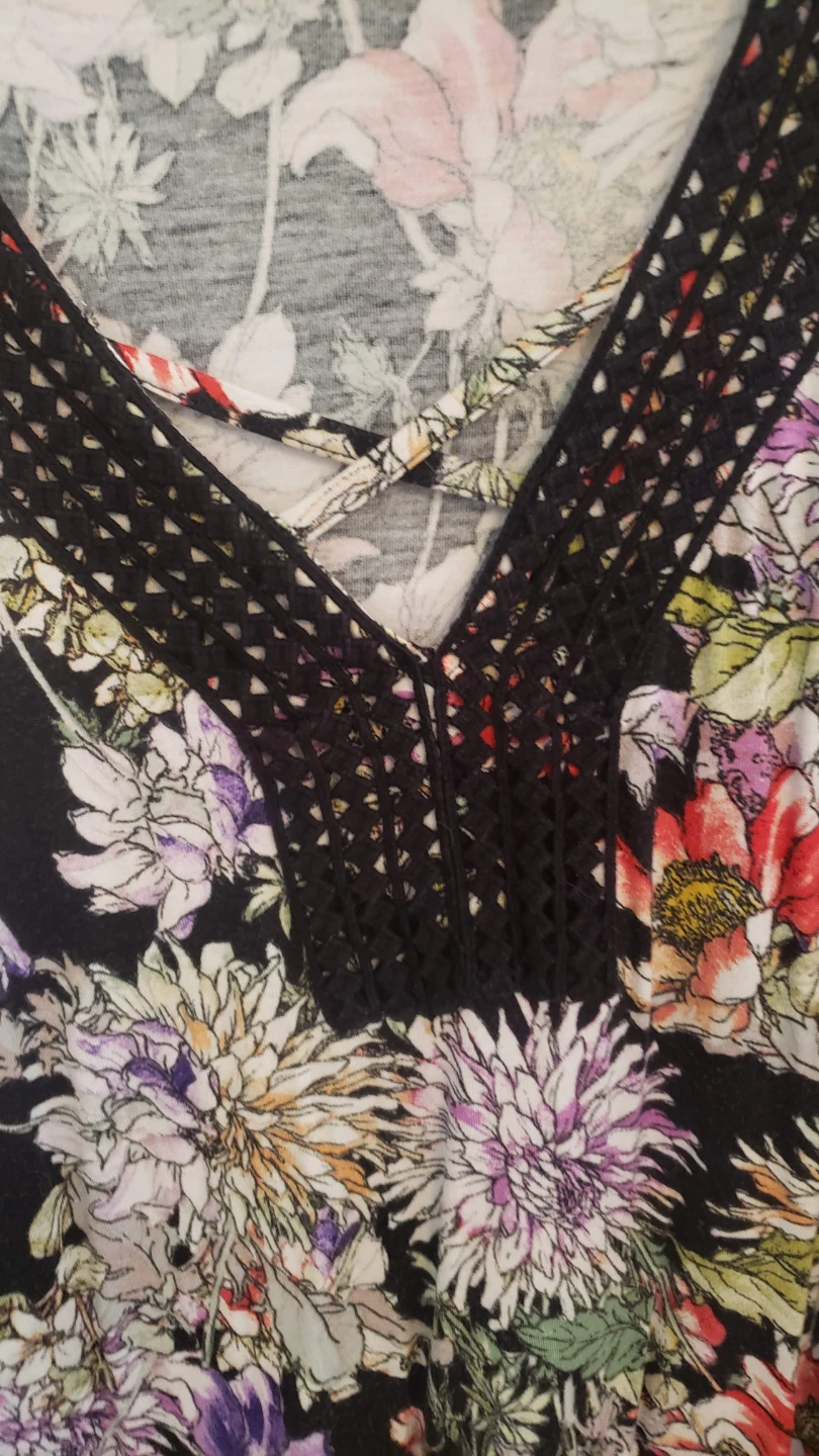 Cupio Floral Long Sleeve Blouse Size Large - photo 4