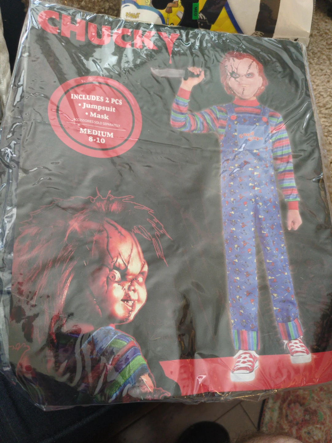 Chucky Costume Medium 8-10