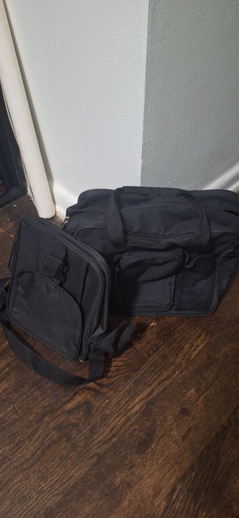 Black Messenger Bag and Duffle Bag Set - photo 3