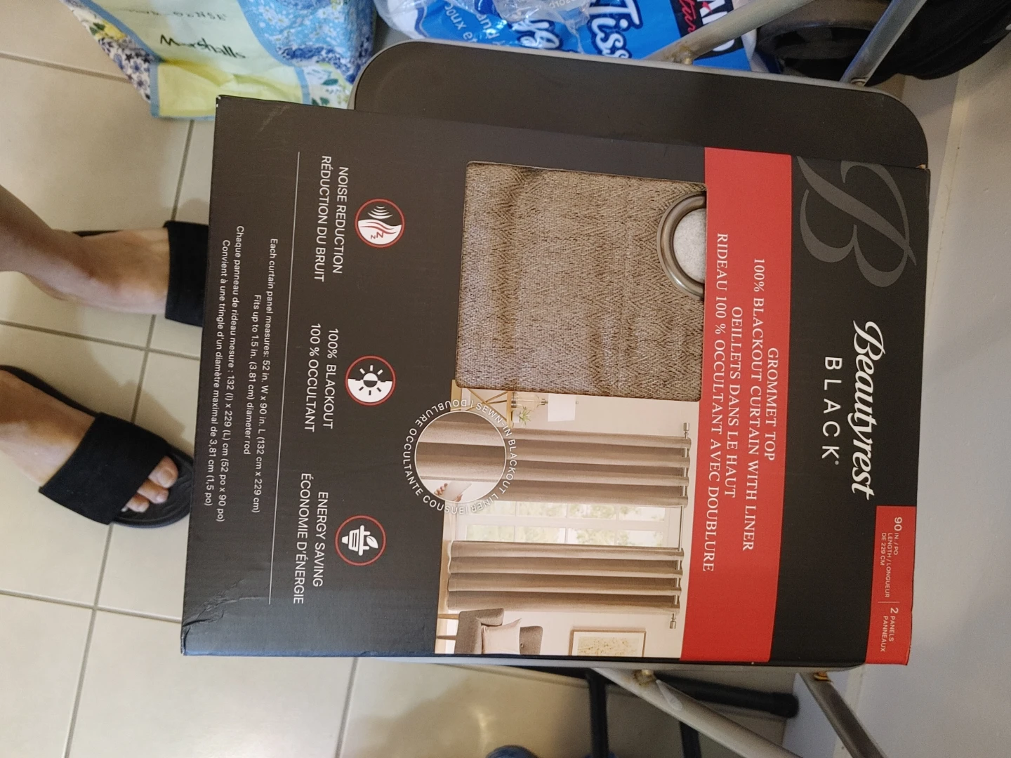Beautyrest Black 100% Blackout Grommet Curtains - photo 3