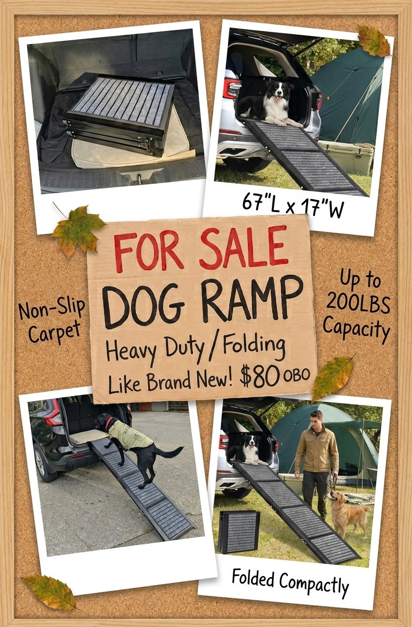 Wormutong Heavy Duty Folding Pet Ramp