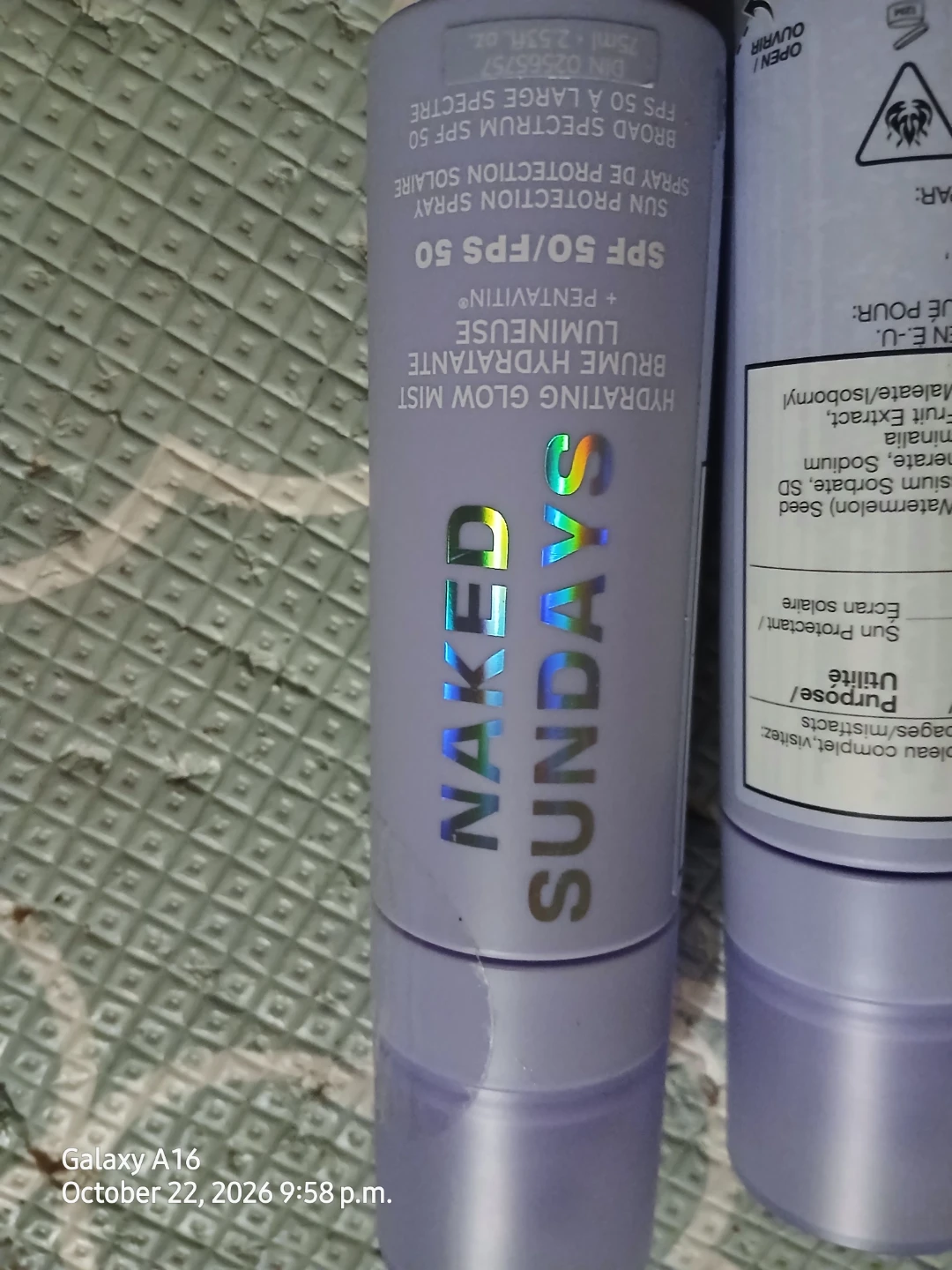 Naked Sundays Hydrating Glow Mist SPF 50