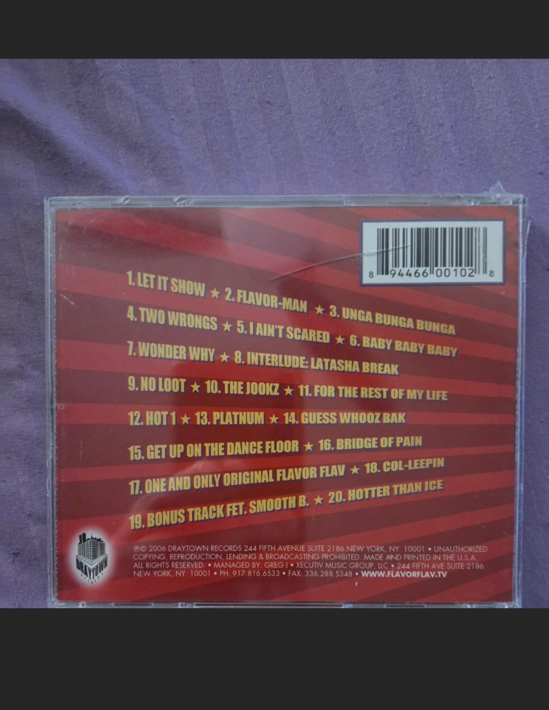 Flavor Flav - Hollywood (2006) CD - photo 2