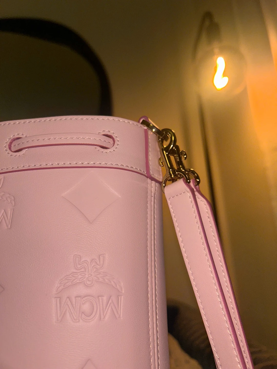 MCM Dessau Drawstring Bag in Maxi Monogram Leather - photo 4
