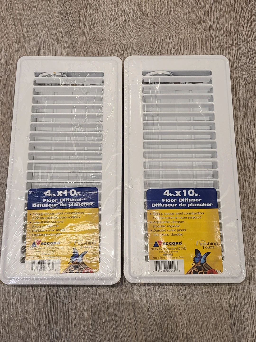 Accord 4in x 10in Floor Diffuser - Set of 2 - photo 2