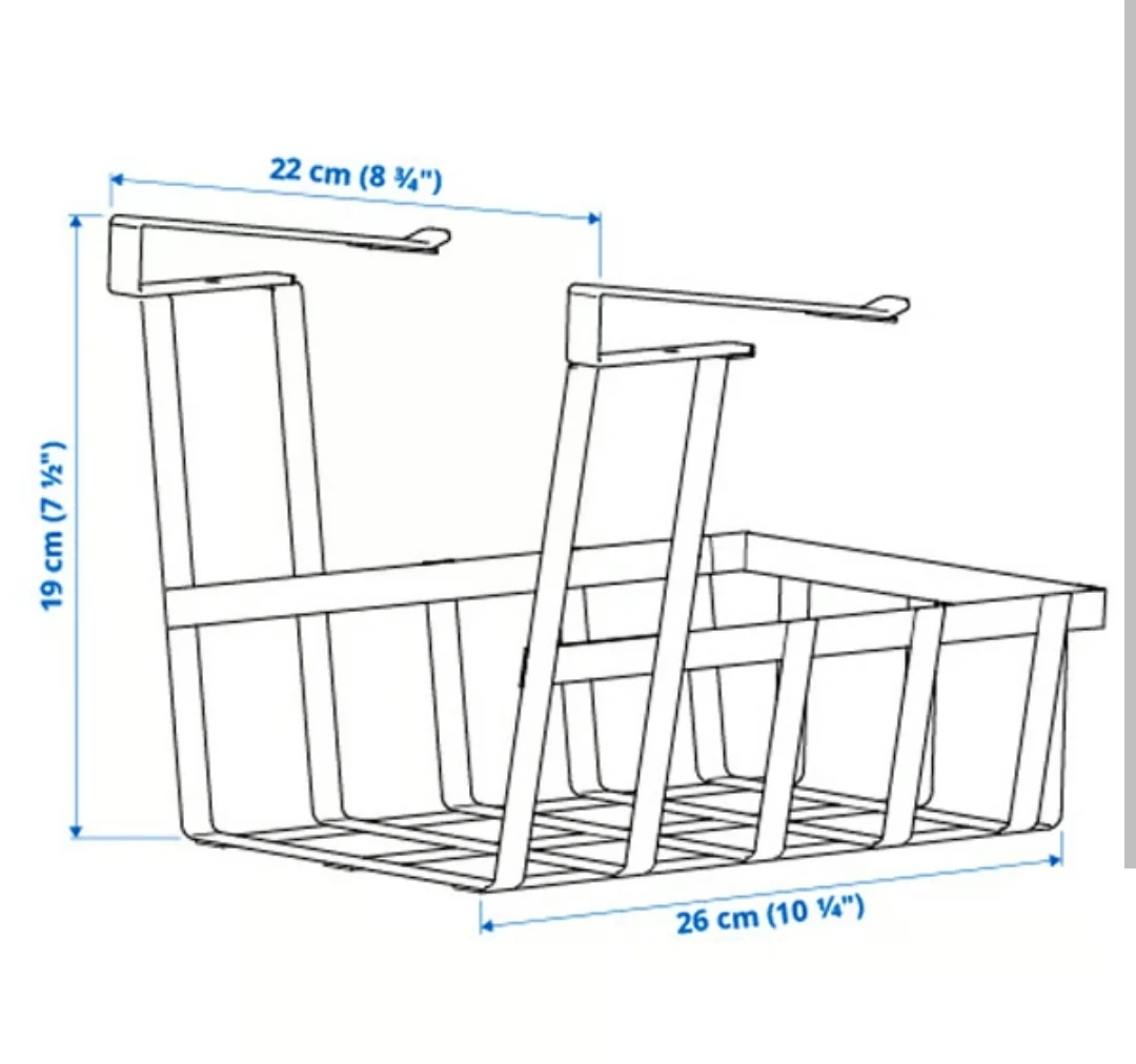 IKEA PÅLYCKE Clip-on basket - photo 3