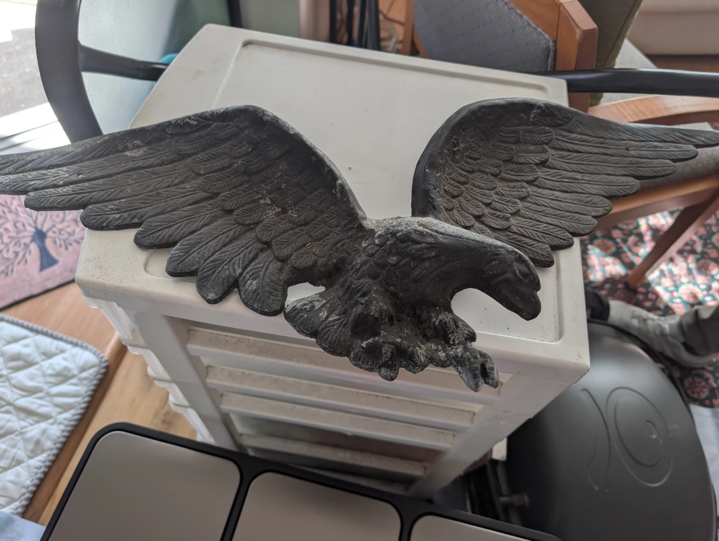Black cast iron Eagle. Vintage 1960