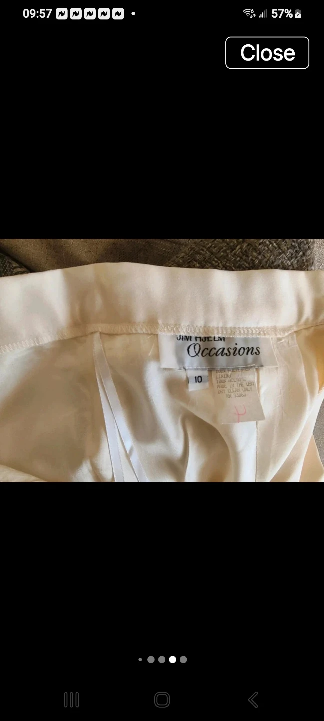 Jim Hjelm Occasions Cream Maxi Skirt - photo 4