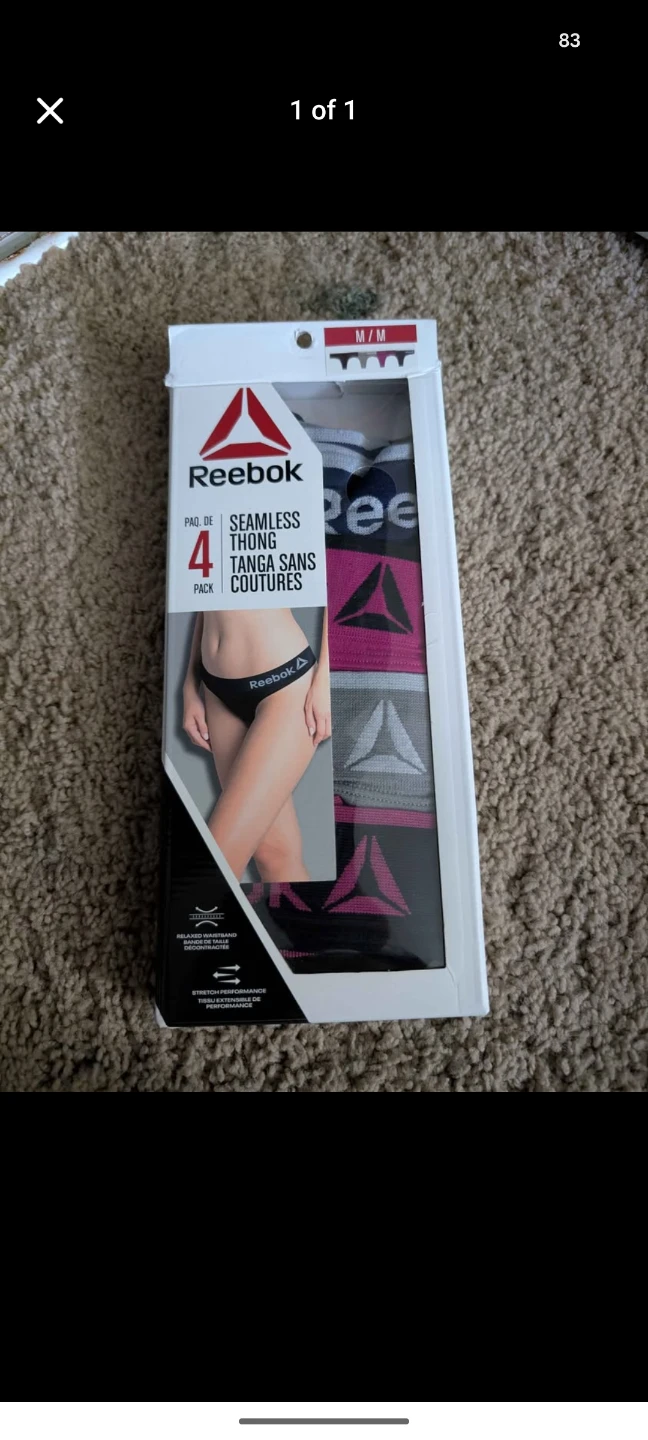 Reebok Seamless Thong 4-Pack