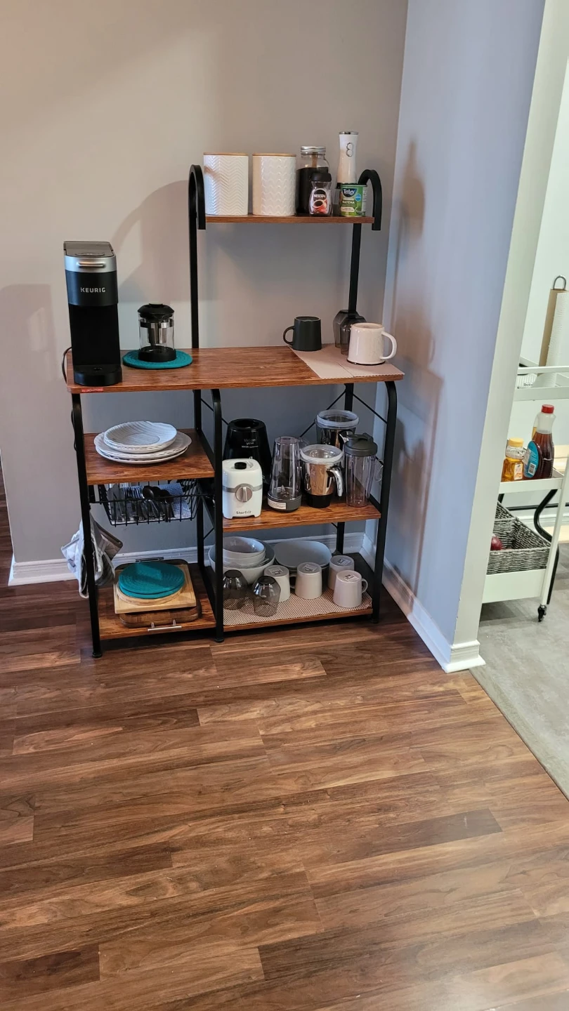 Kitchen Baker's Rack with Shelving