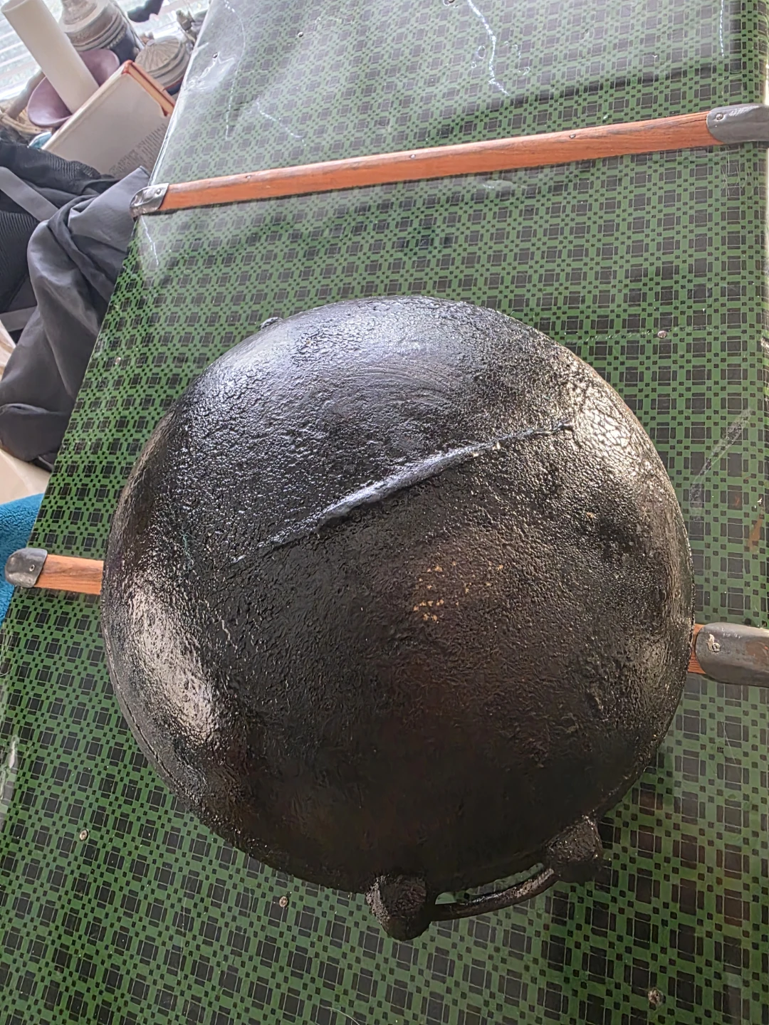 Cast Iron Wok 10" great for campfire - photo 2