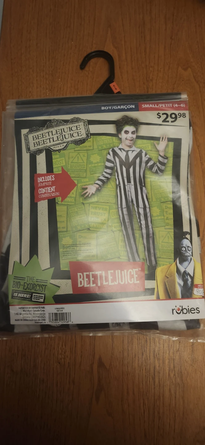 Rubies Beetlejuice Costume Small 4-6
