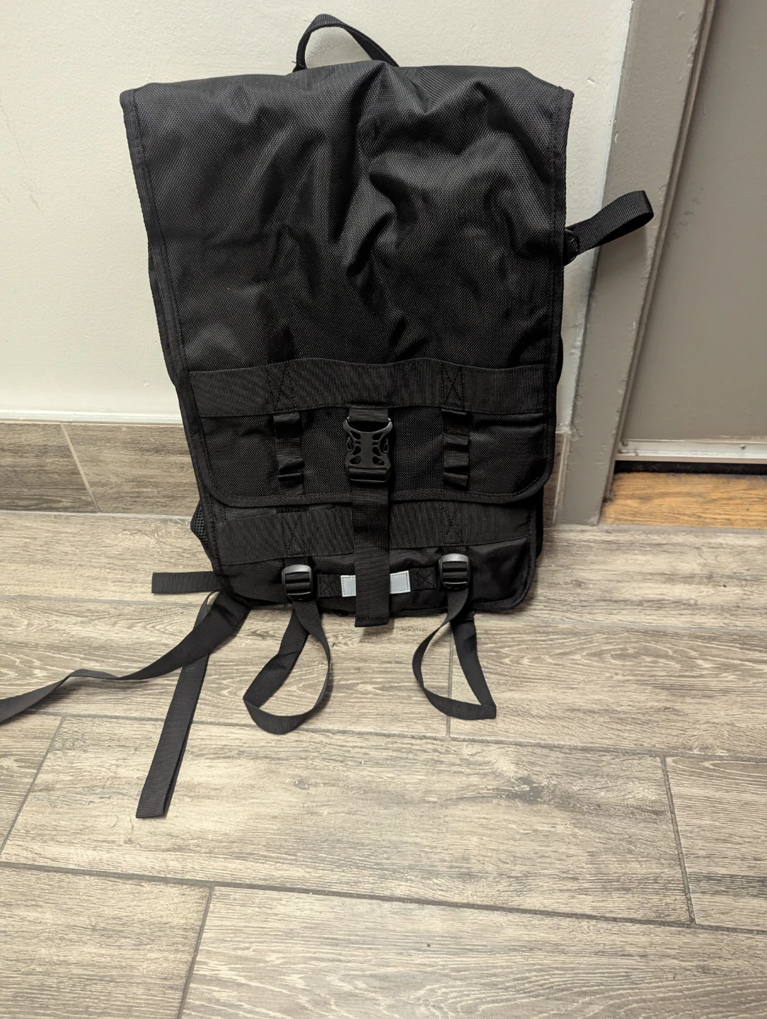 CITYPAK Black Roll-Top Backpack