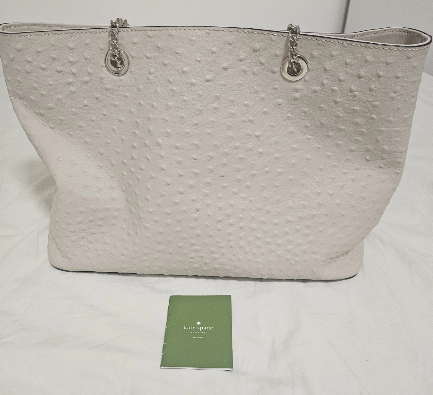 KATE SPADE NEW YORK Halsey A La Vita Ostrich Leather Bag - photo 4