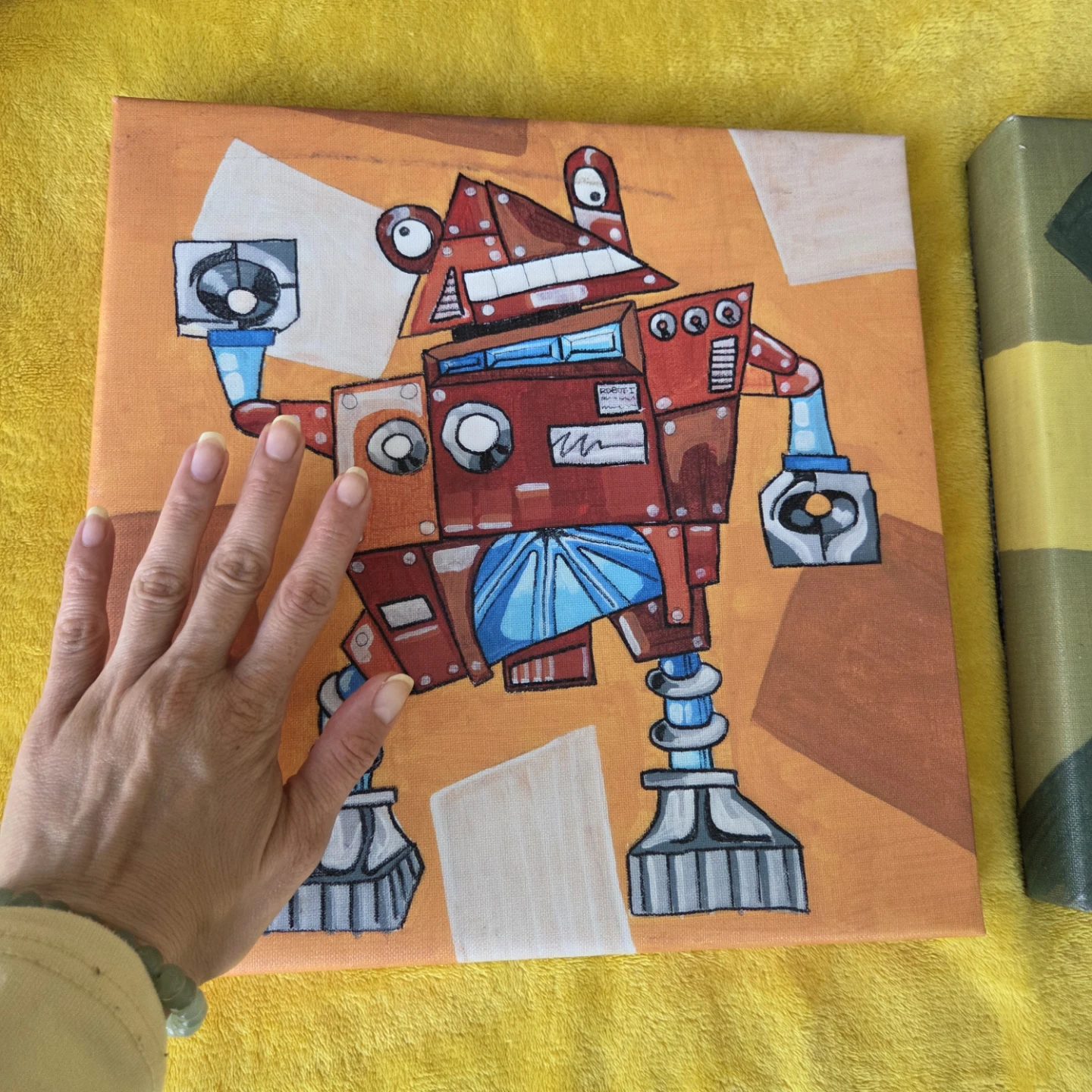 Set of Two Robot Canvas Wall Art - photo 5