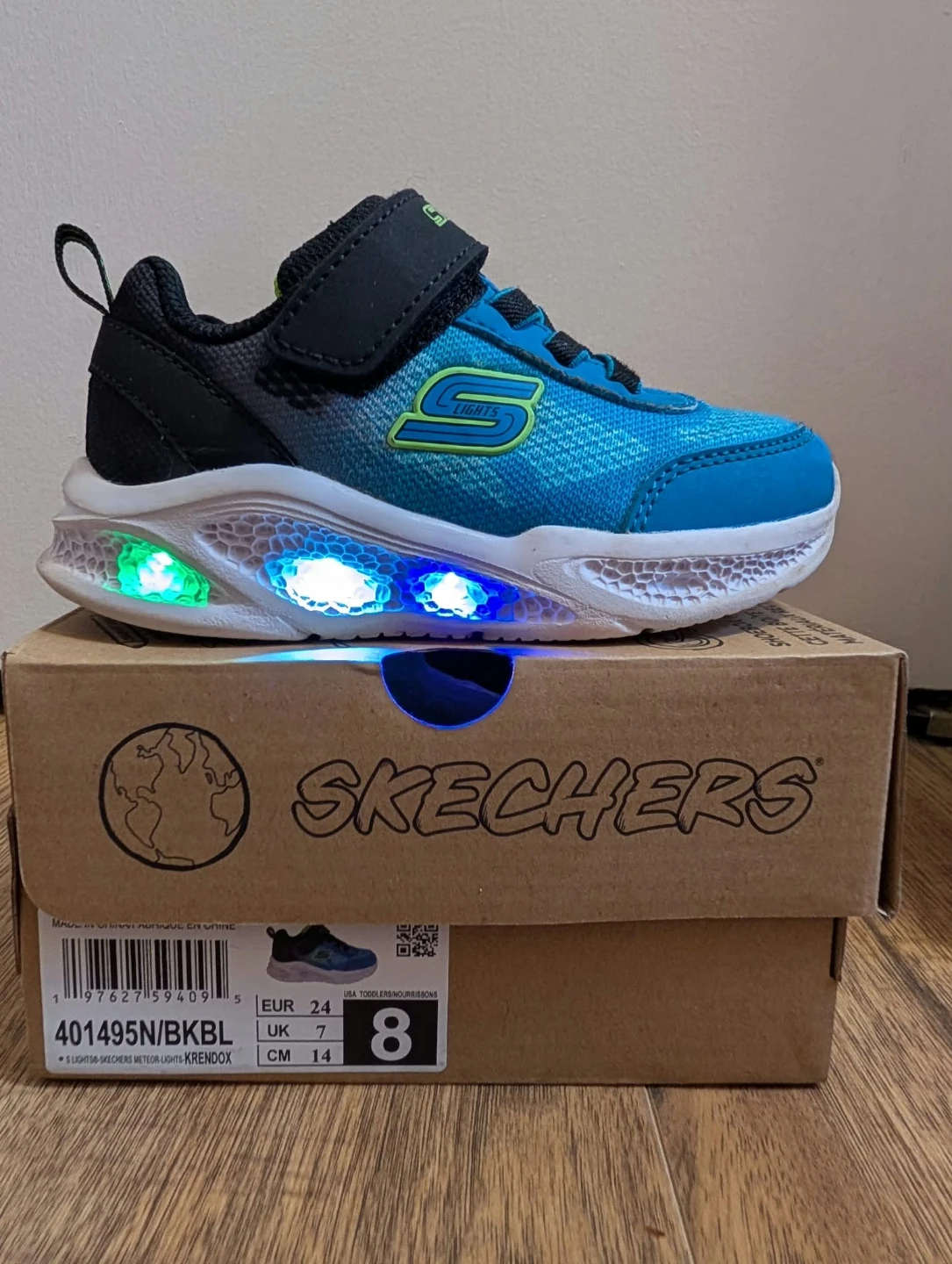 Skechers S-Lights Toddler Shoes Size 8 - photo 3