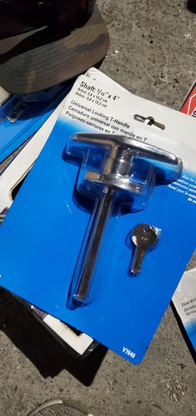 National Hardware Side garage door Lock and T-Handle - photo 2