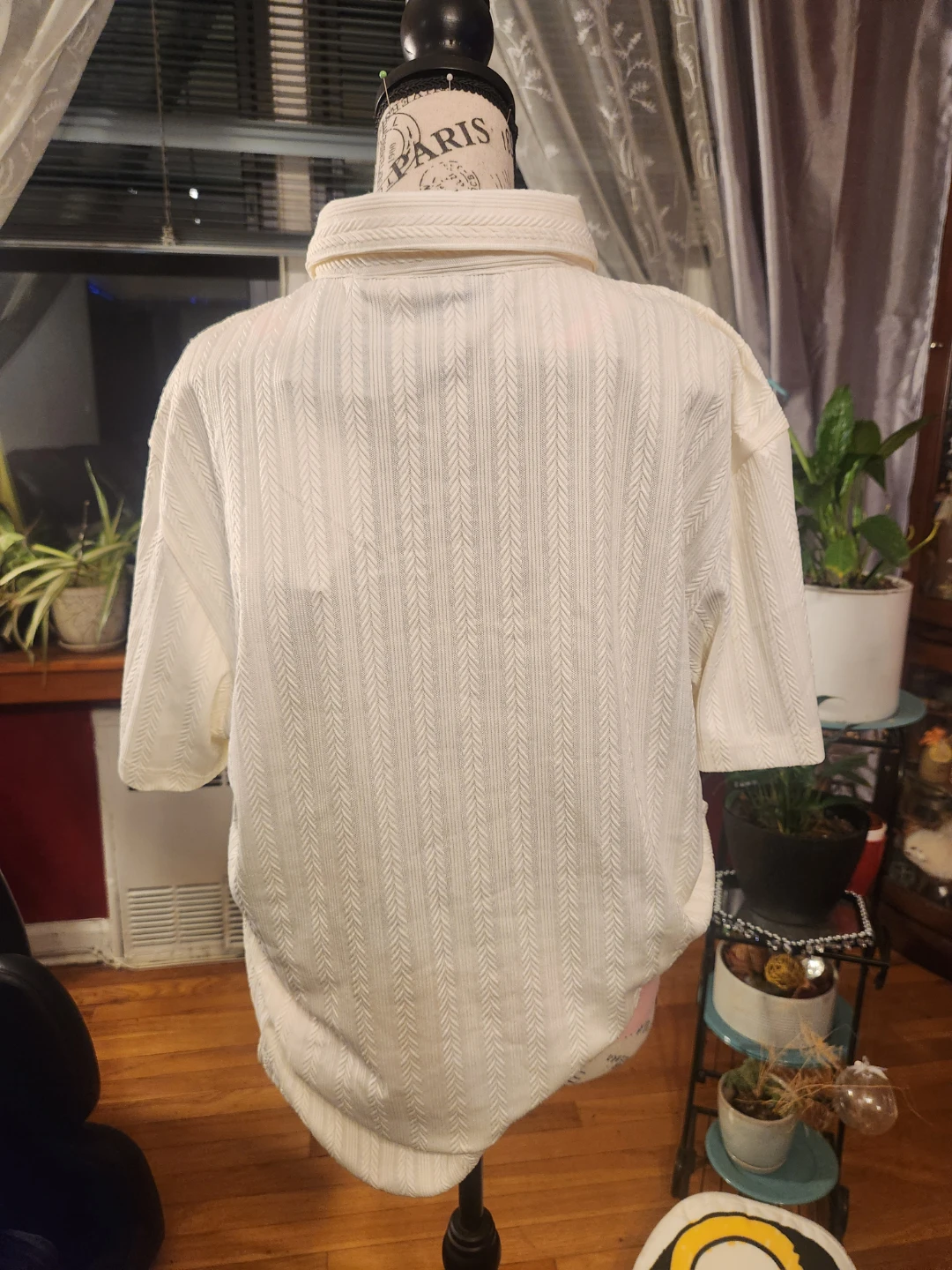 Berkley Jensen NWT Men's Off-White Knit Short Sleeve Polo Shirt - photo 4