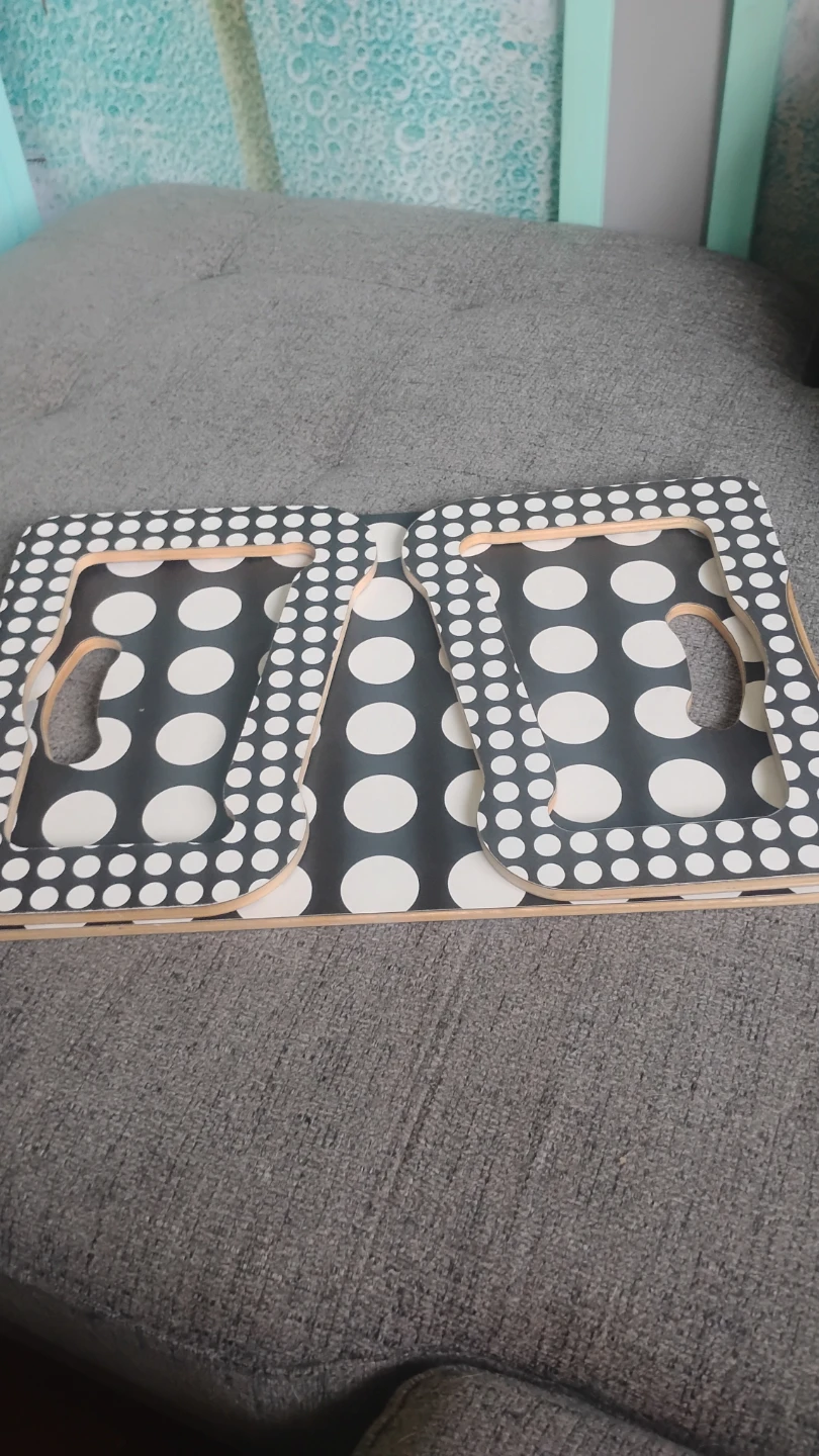 Polka Dot Wooden Bed Tray - photo 4