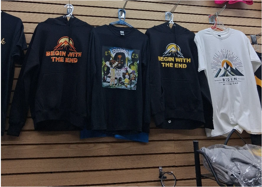 Begin With The End Hoodies and T-Shirt