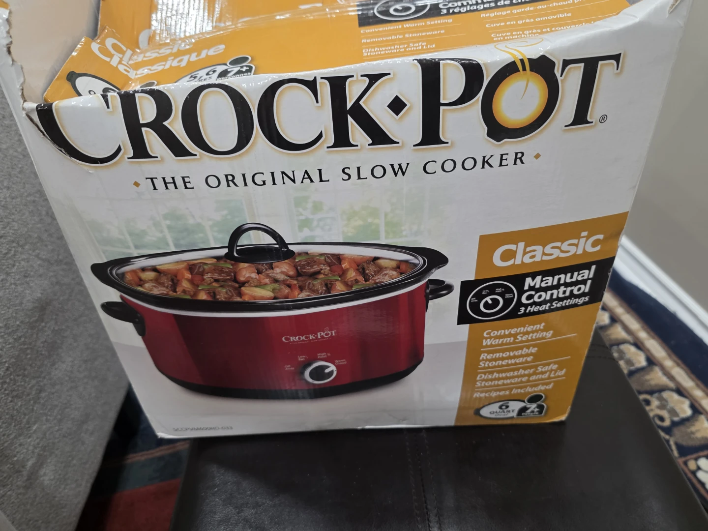 Crock-Pot Classic Manual Slow Cooker 6 Quart