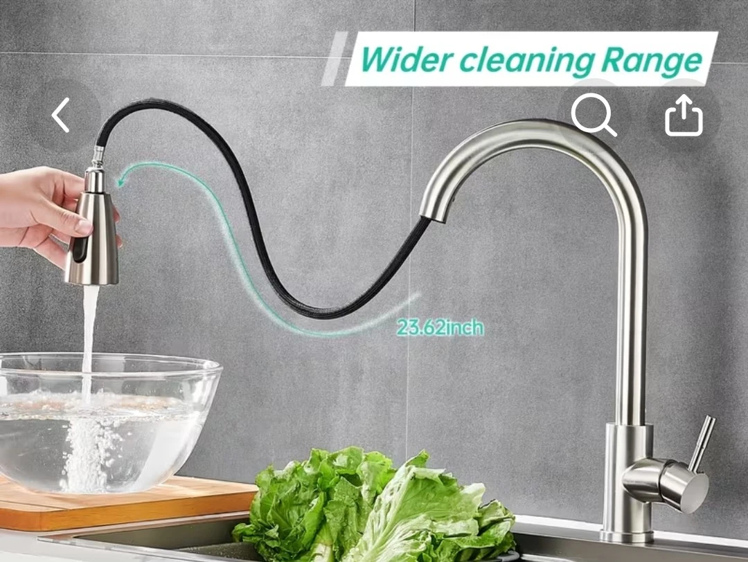 Kitchen faucet with pull down spray - photo 4