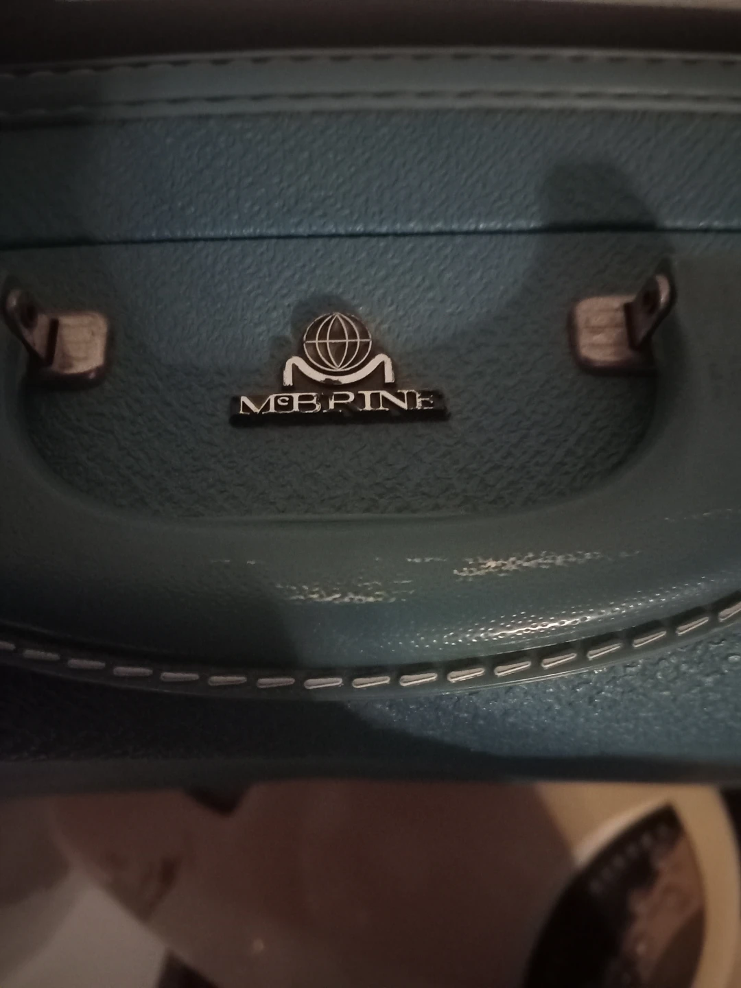 Vintage McBrine Blue Hard-Shell Suitcase - photo 4