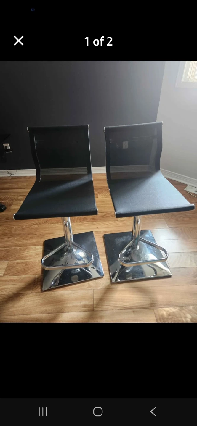 2 breakfast mesh chairs - photo 2