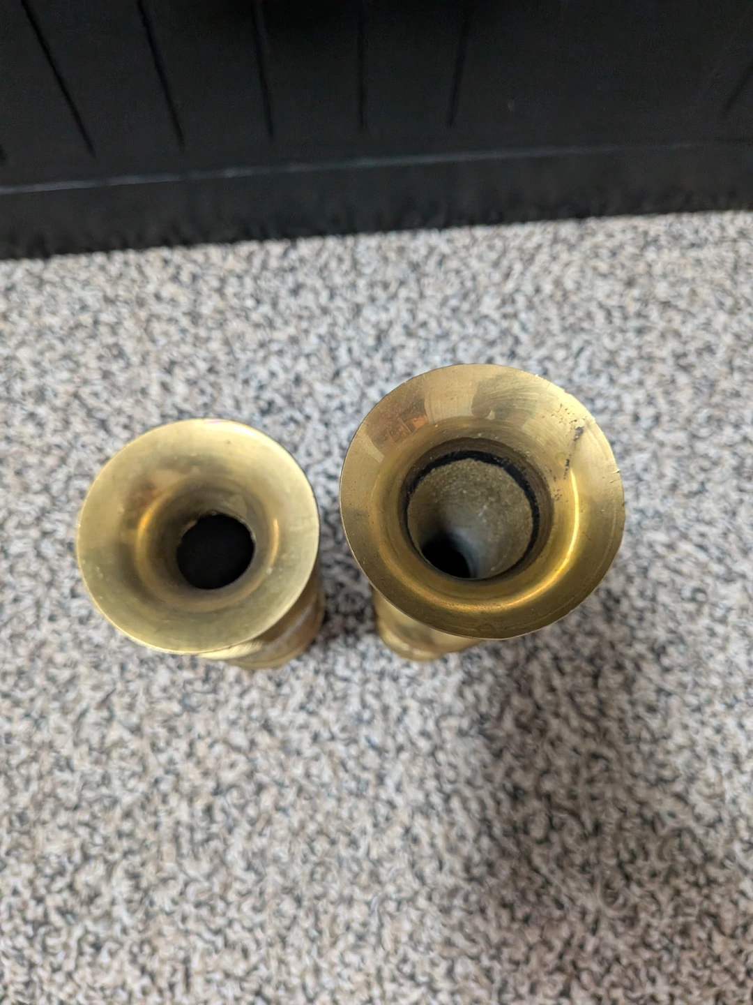 Vintage brass mini vases - photo 4