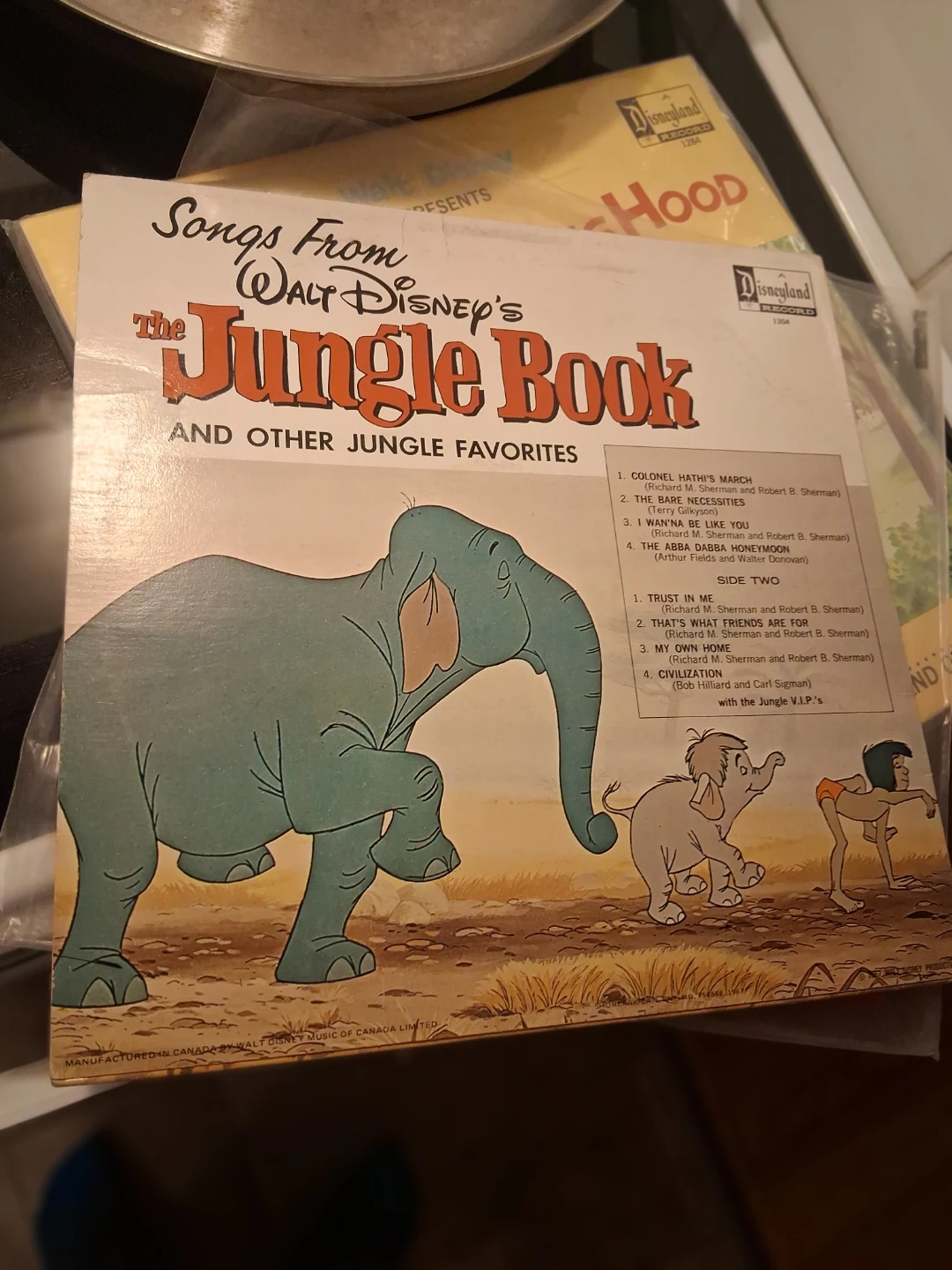 Walt Disney Songs From The Jungle Book Vinyl Record - photo 2