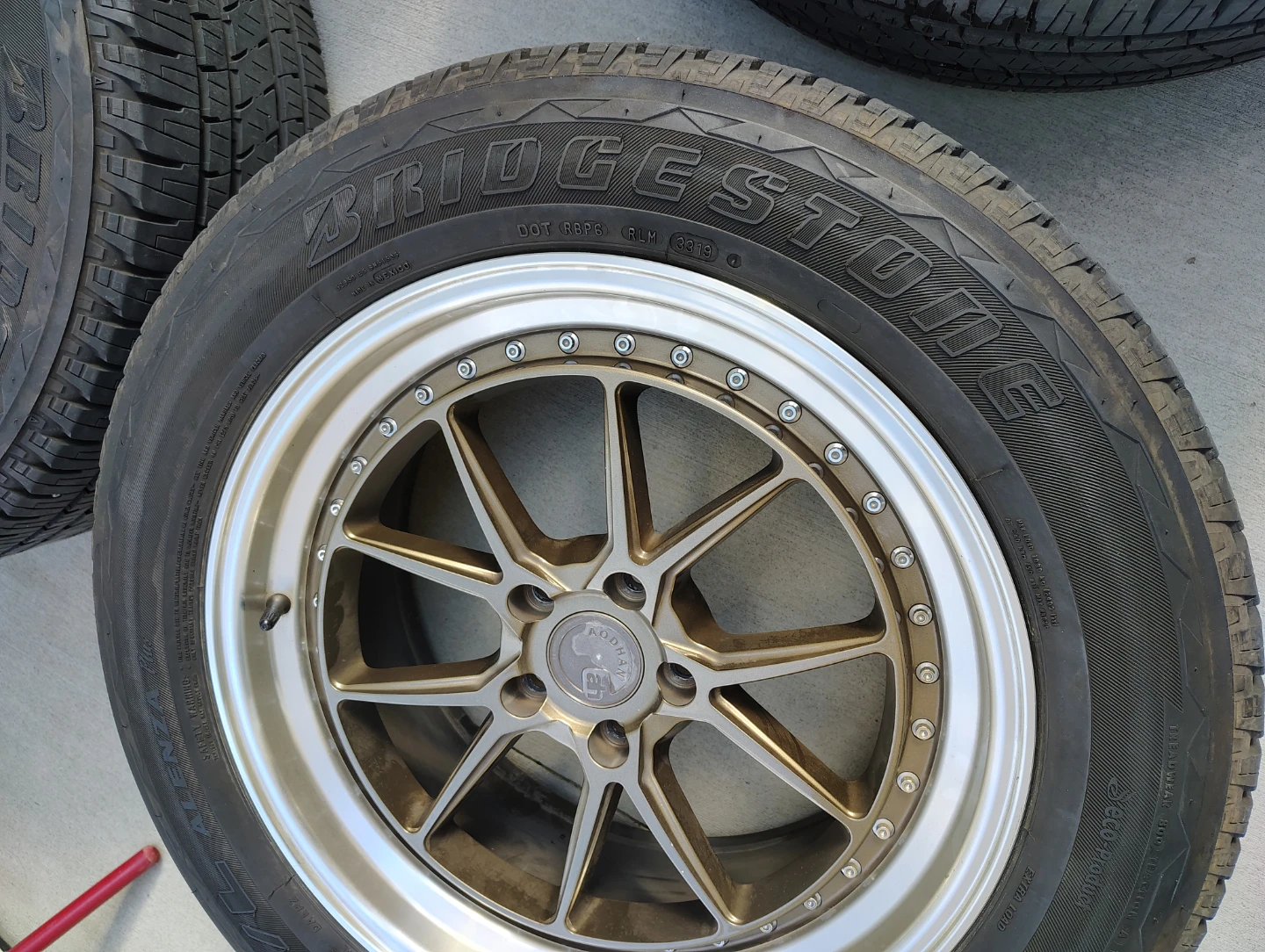 Set of 4 AodHan 19" Alloy Wheels with Bridgestone Tires - photo 2