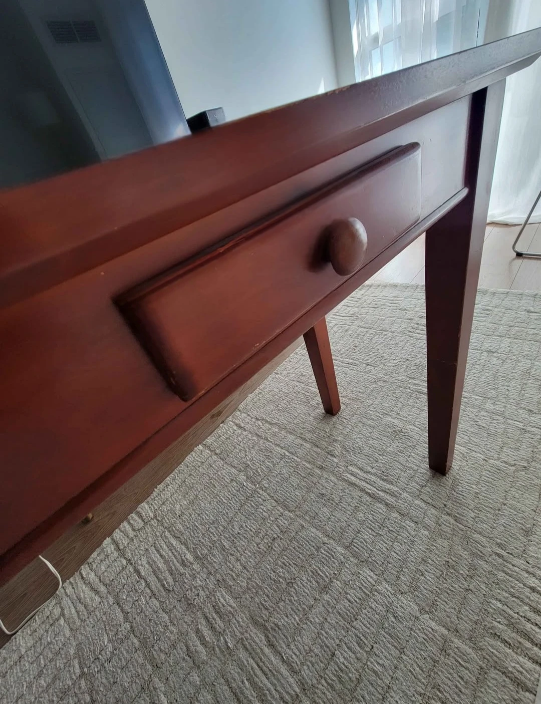 Wooden Console Table with Two Drawers - photo 3
