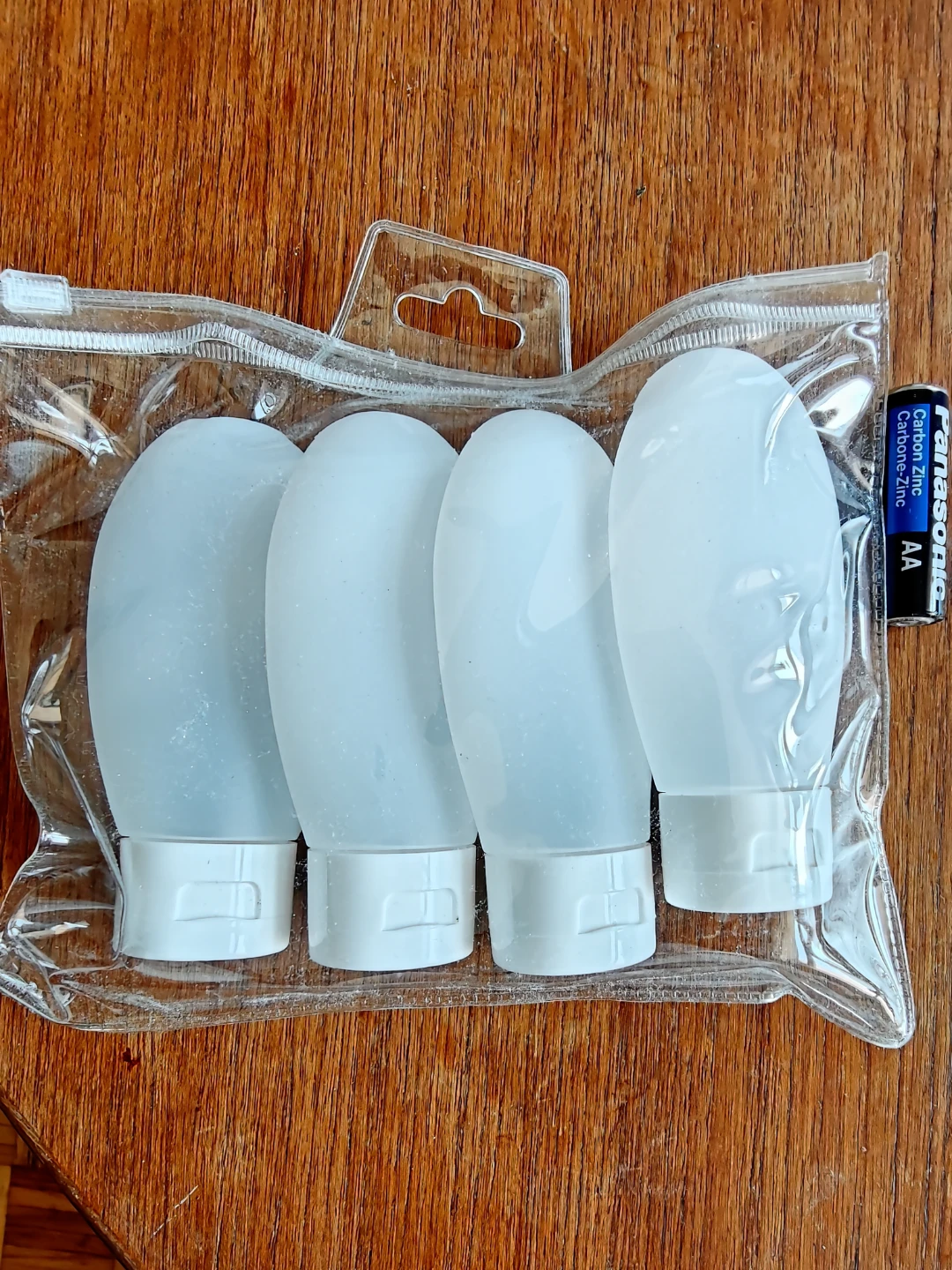 Set of 4 Silicone Travel Bottles